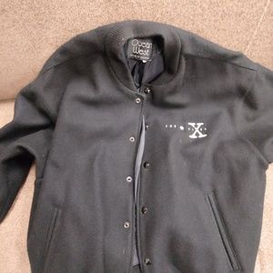 X Files unused 90's letterman Bomber jacket Large